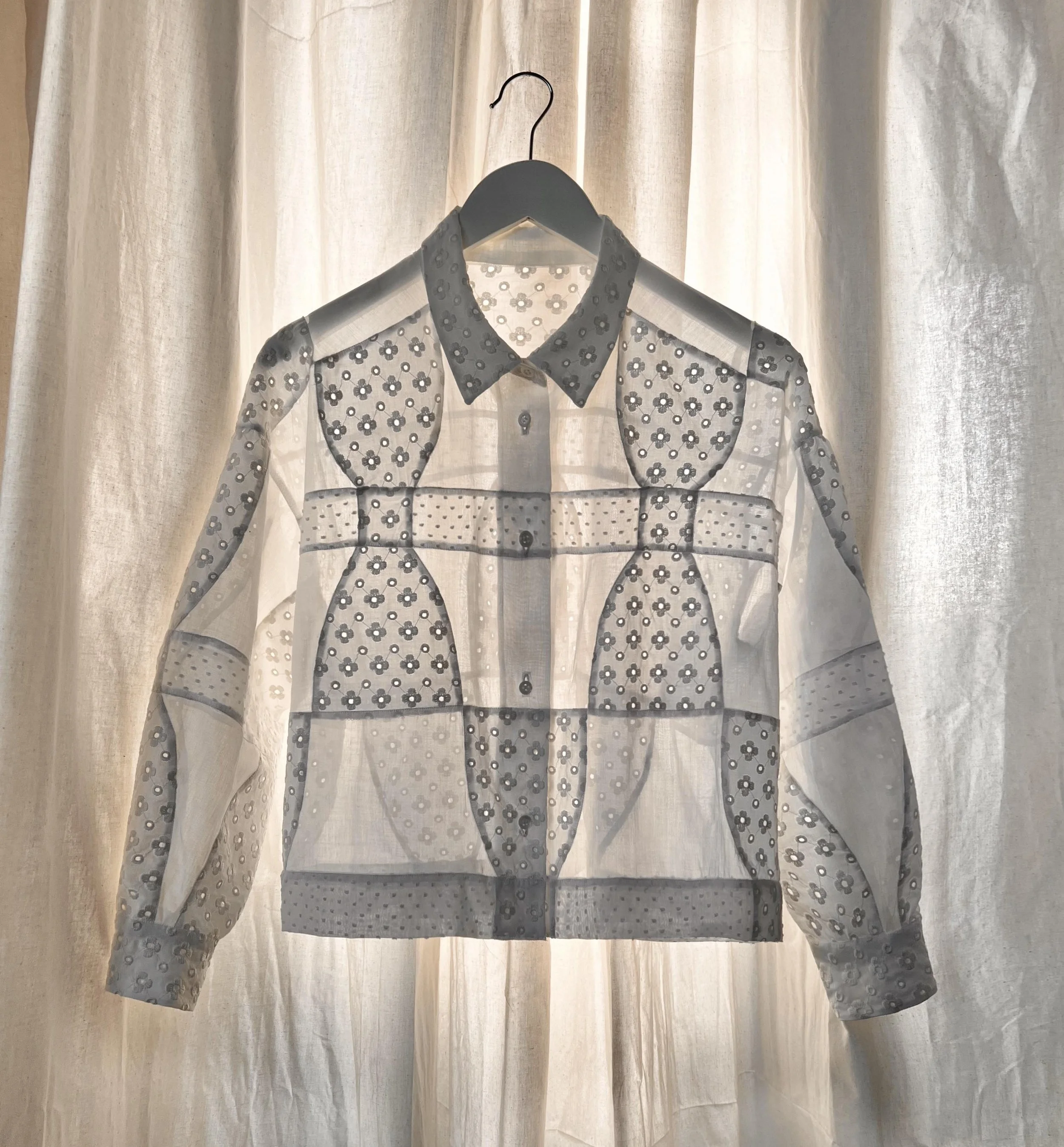 Bow Patchwork Shirt - Downloadable PDF sewing Pattern<br